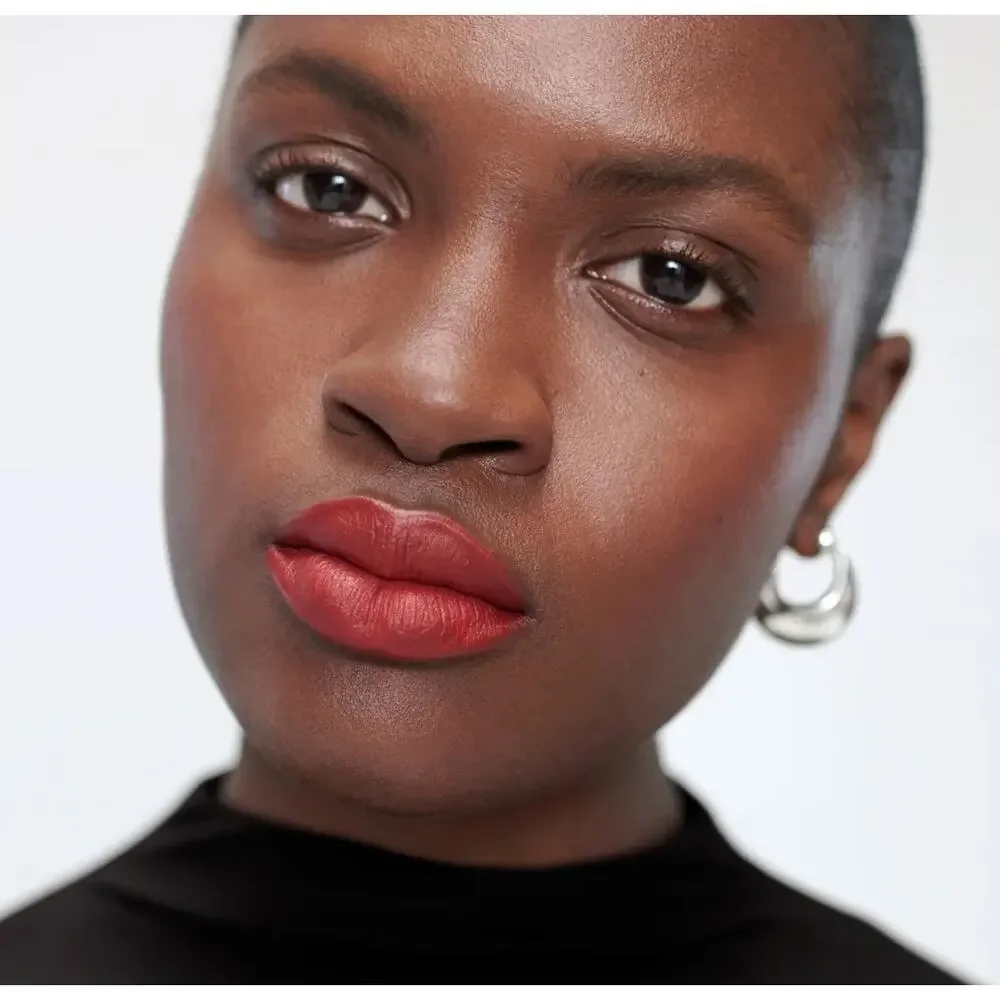 Merit Signature Lip Matte Lightweight Lipstick  Vermillion NIB Cruelty Free Chic